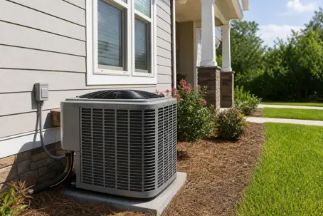 HVAC unit outside a house