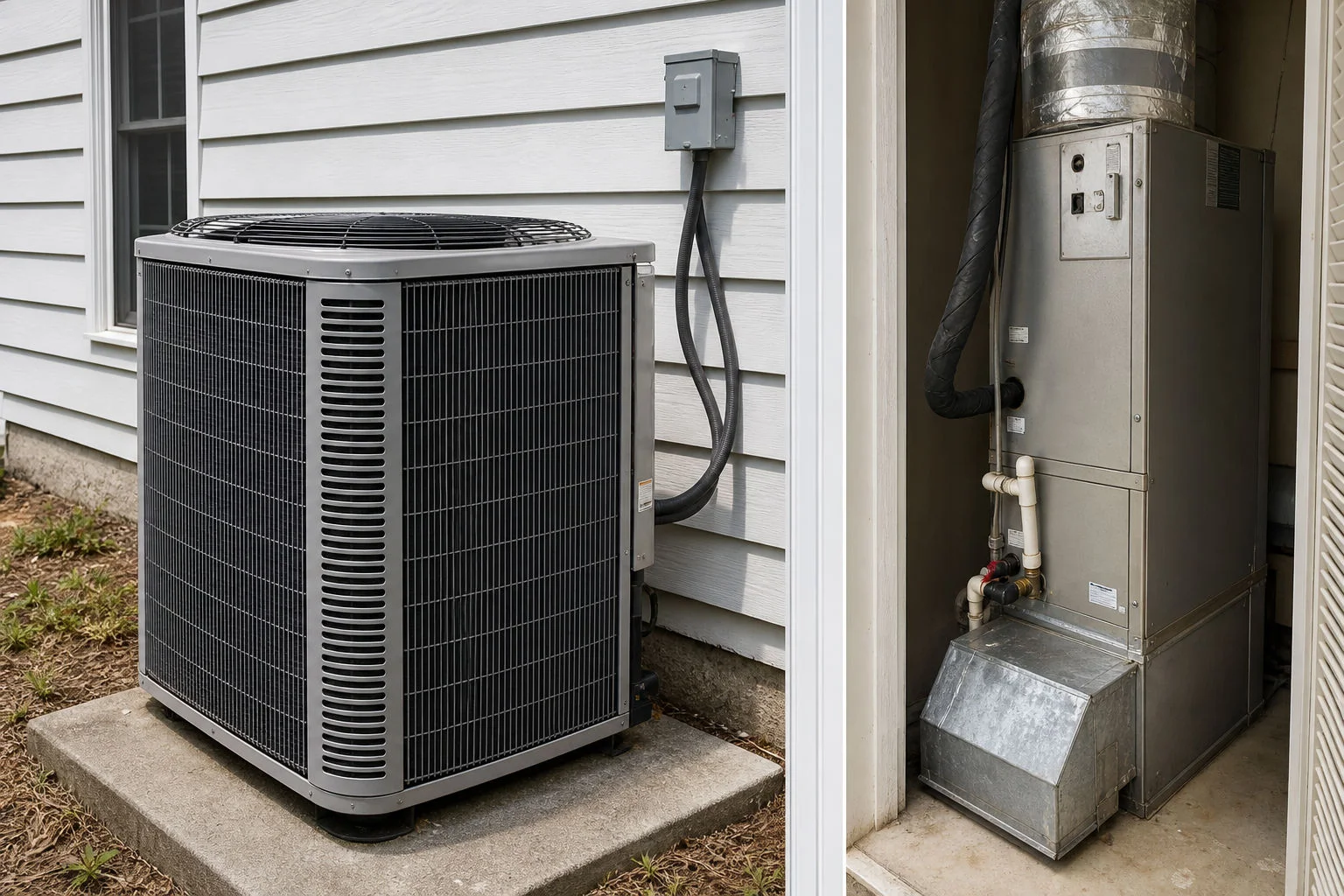 Modern central air replacement equipment installed for improved efficiency in Pensacola