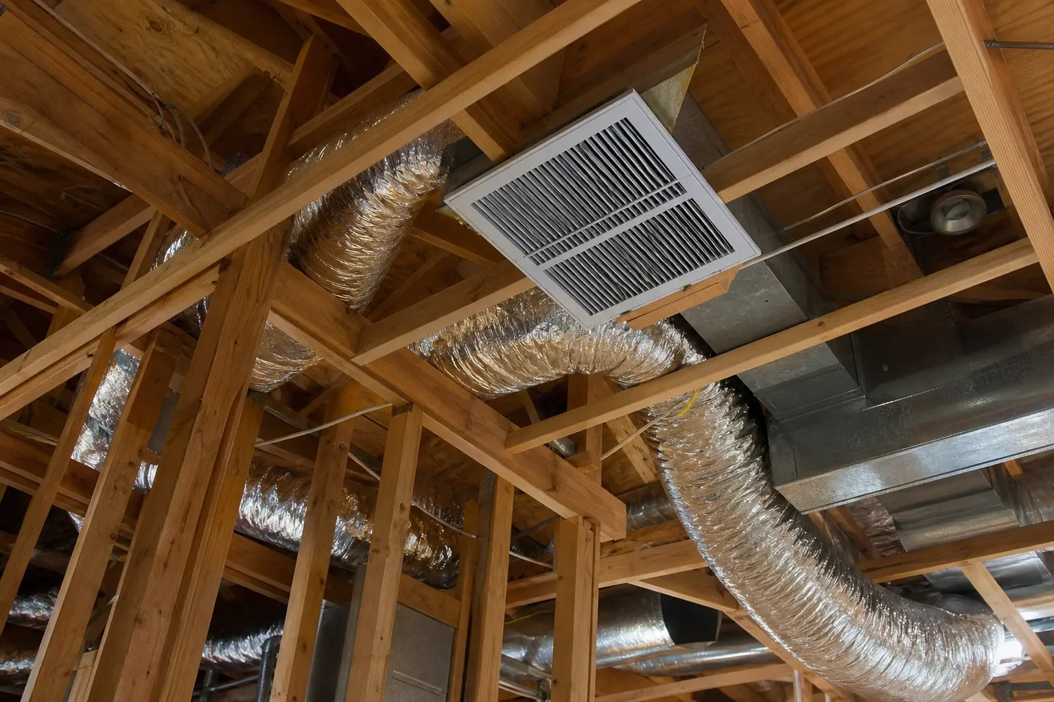 Air duct in the ceiling