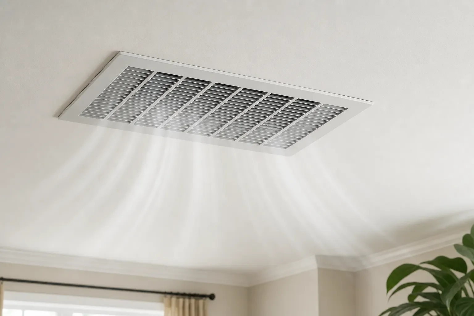 Air vent with visible air flowing through
