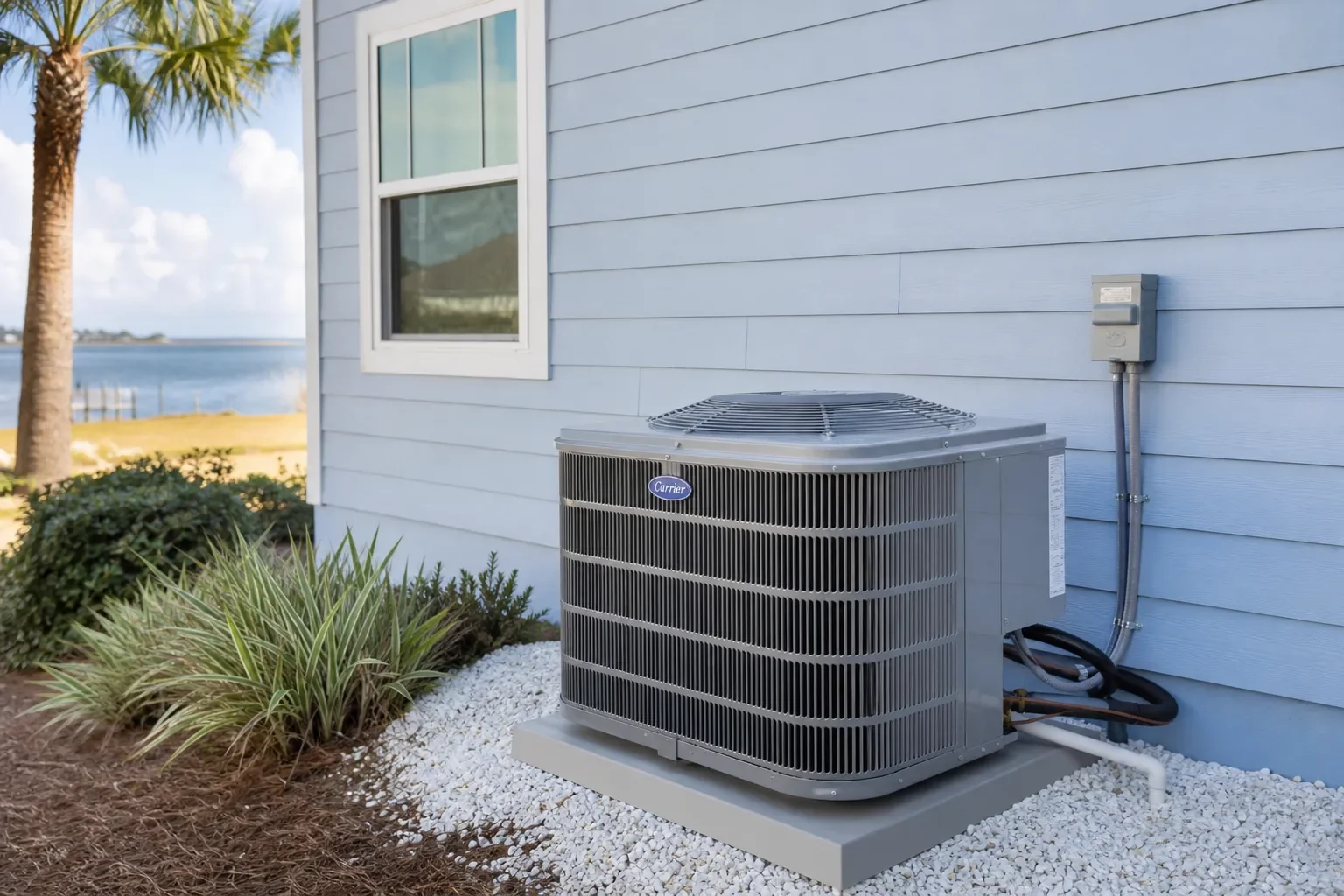 New HVAC system installation at a property in Navarre